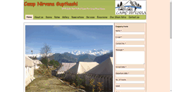 Desktop Screenshot of campnirvanaguptkashi.com